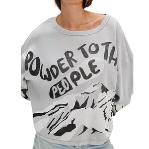 Rag & Bone Powder To The People Thermal Tee Sz S